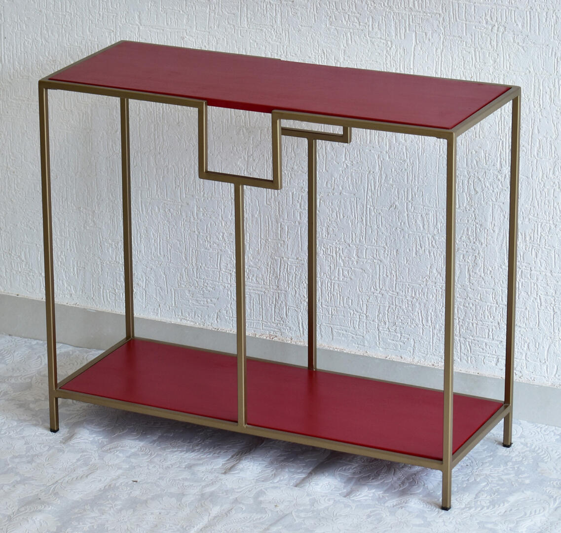 Kenny Multipurpose Red Console Hall Table